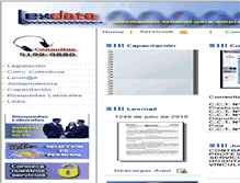Tablet Screenshot of lexdata.com.ar